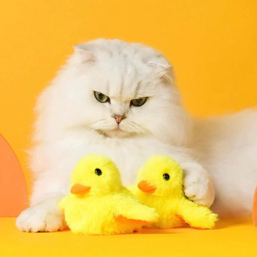 Felineau Canard Interactif Battant des Ailes pour Chat