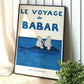 Affiche murale éléphant sur papier mat