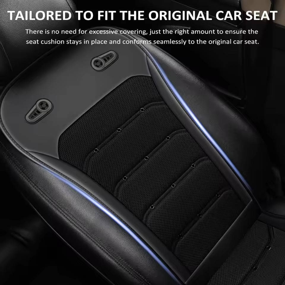 Coussin de siège automobile ventilé à deux ventilateurs