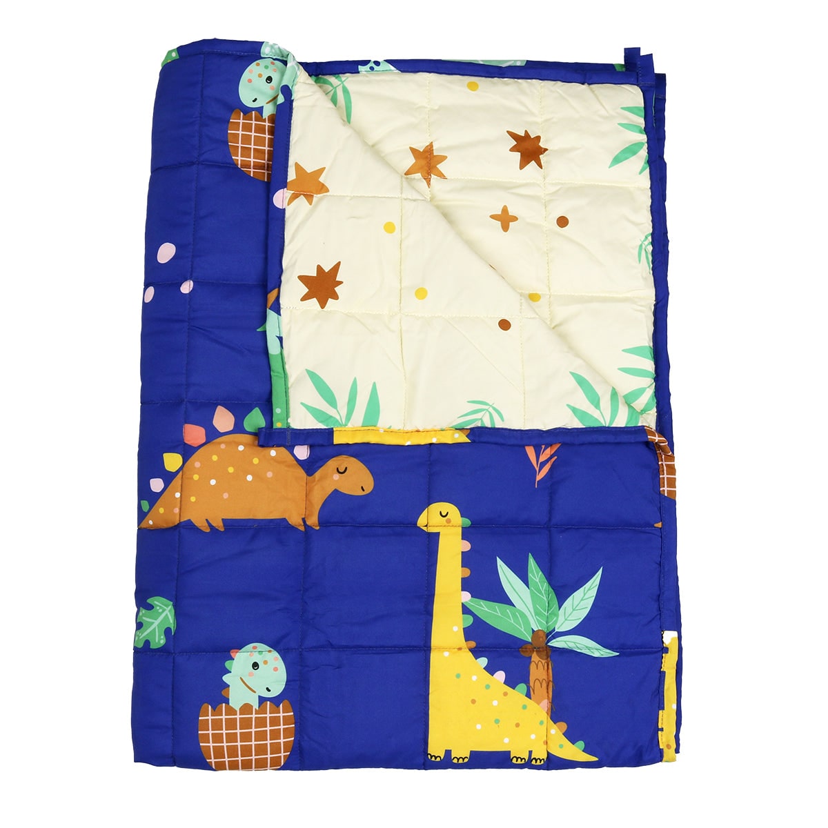 Couverture lestée enfant réversible à motifs animaliers