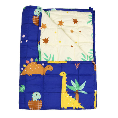 Couverture lestée enfant réversible à motifs animaliers