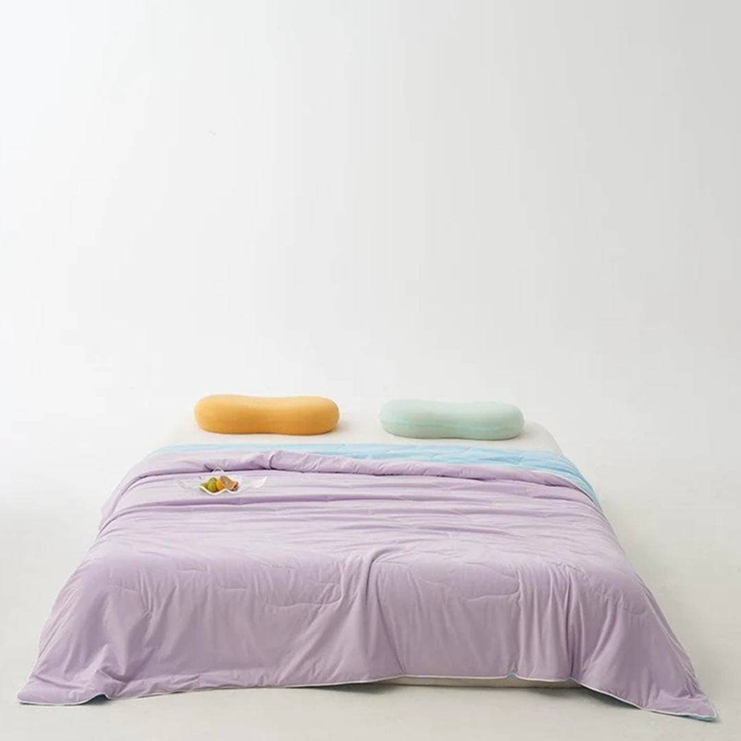 Couverture d'été réversible en nylon à garnissage polyester