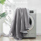 Couverture légère matelassée à dégradé gris