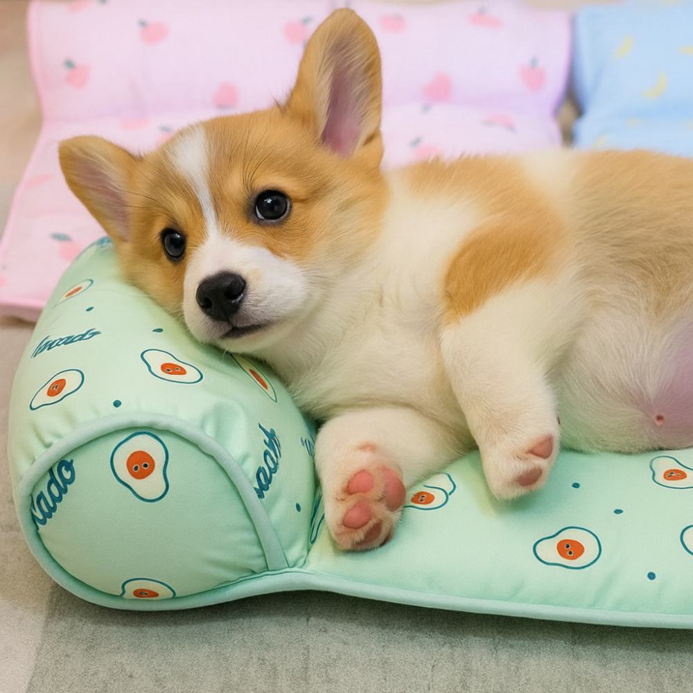 Tapis de repos rafraîchissant pour chien et chat à motifs