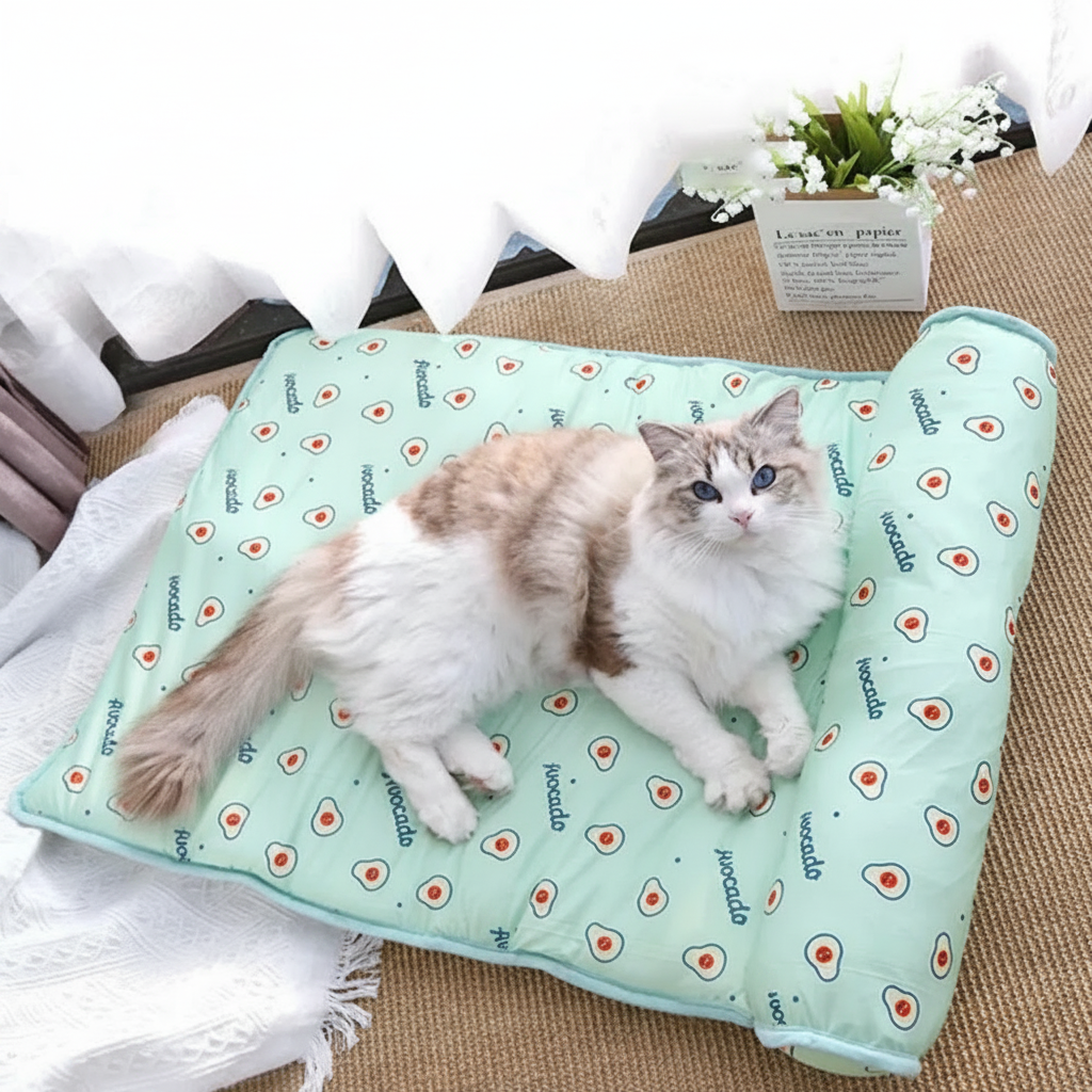 Tapis de repos rafraîchissant pour chien et chat à motifs