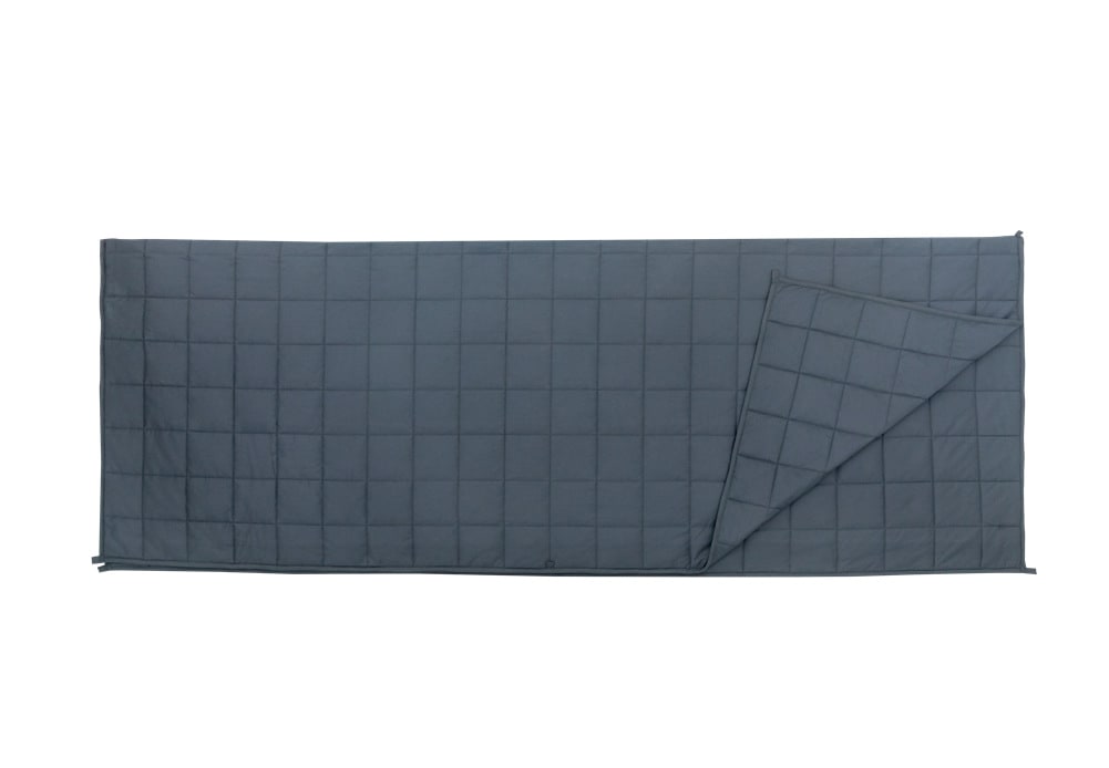Couverture en coton lestée à matelassage carré
