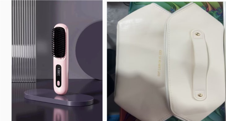 Brosse lissante sans fil à écran LCD et recharge USB-C
