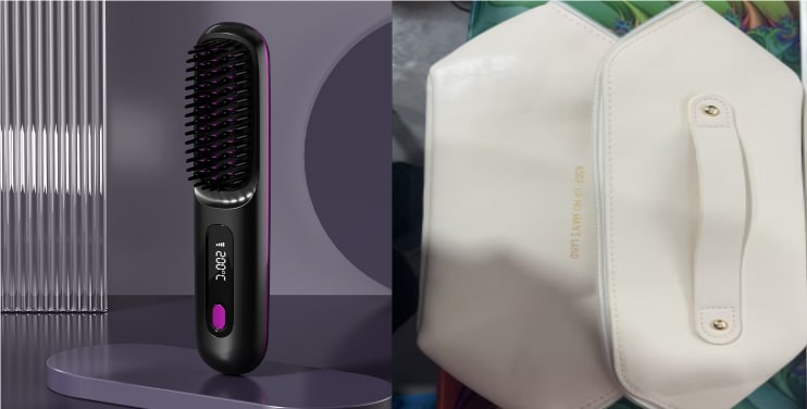 Brosse lissante sans fil à écran LCD et recharge USB-C