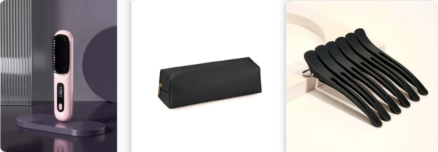 Brosse lissante sans fil à écran LCD et recharge USB-C