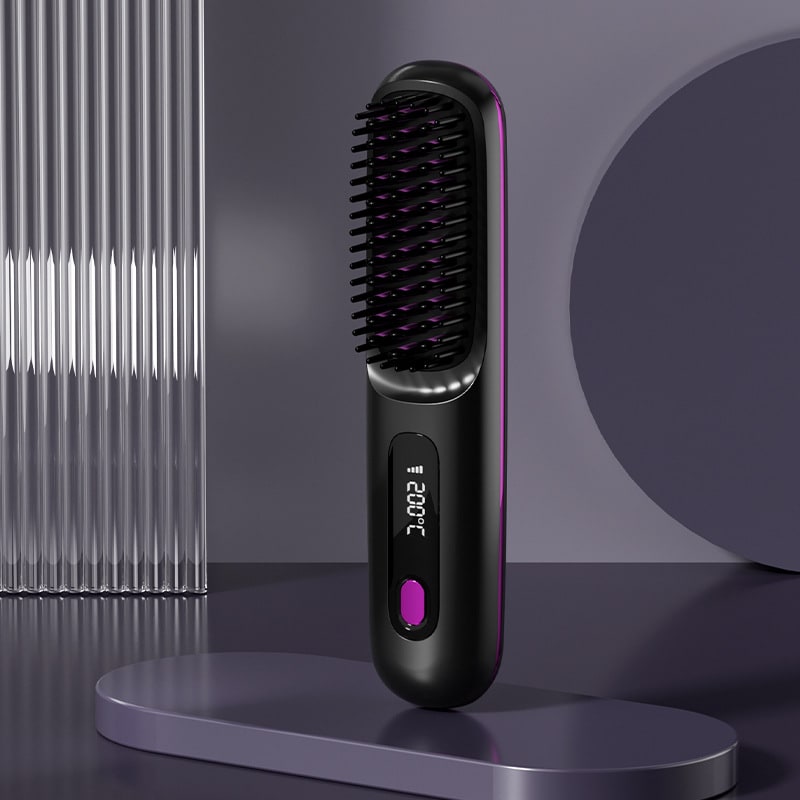 Brosse lissante sans fil à écran LCD et recharge USB-C