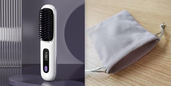 Brosse lissante sans fil à écran LCD et recharge USB-C