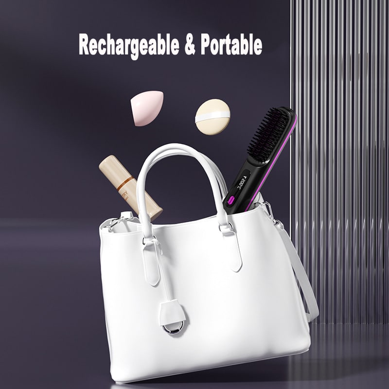 Brosse lissante sans fil à écran LCD et recharge USB-C