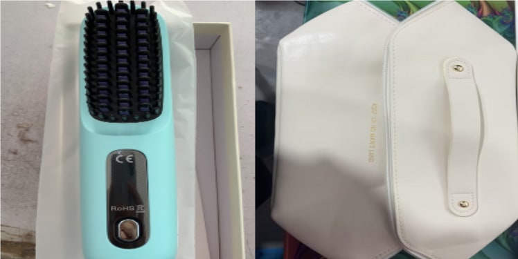 Brosse lissante sans fil à écran LCD et recharge USB-C