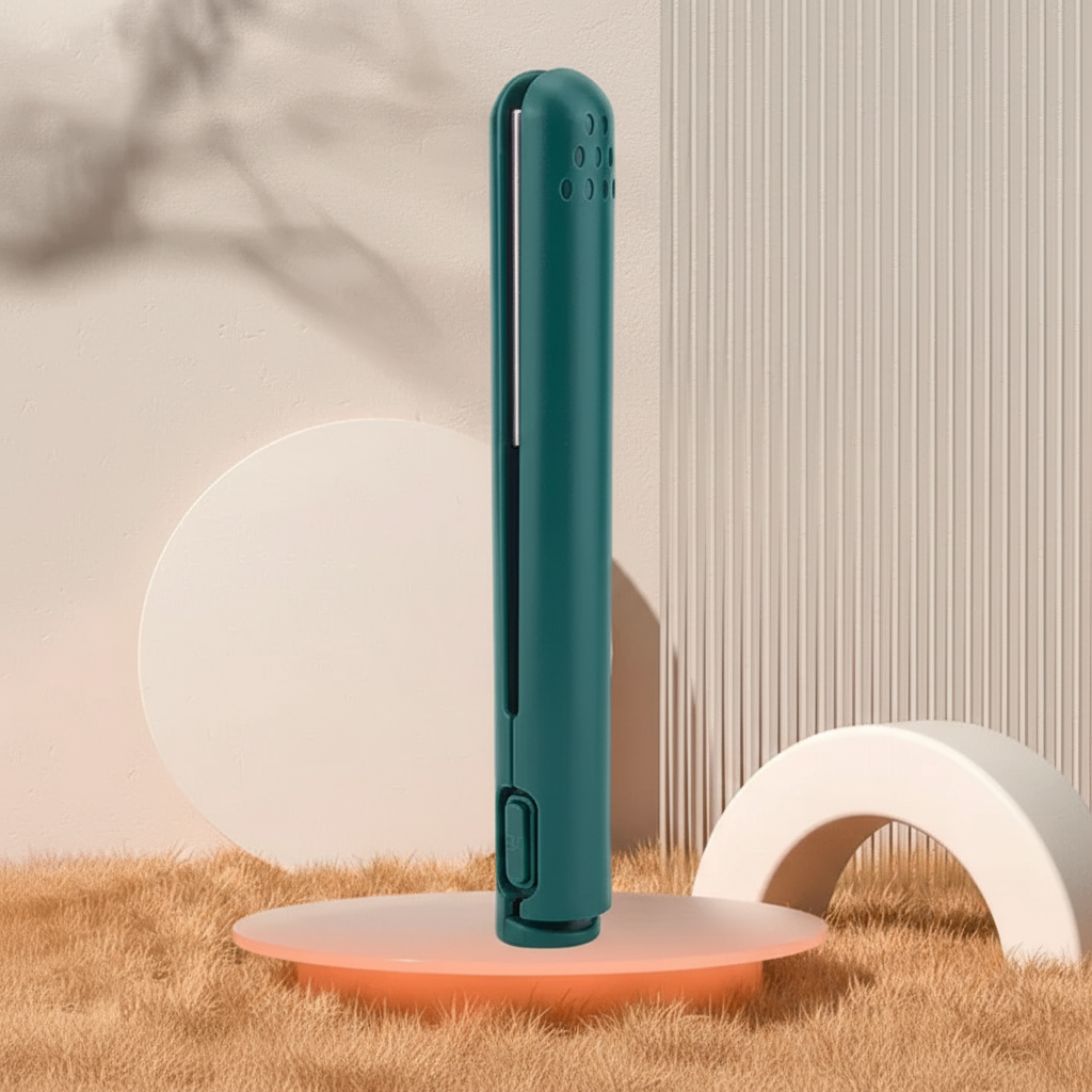 Mini lisseur rechargeable à plaques céramiques et verrou