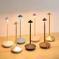 Lampe de table LED sans fil rechargeable à abat-jour conique