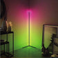 Lampadaire d'angle LED RVB 12 V à télécommande