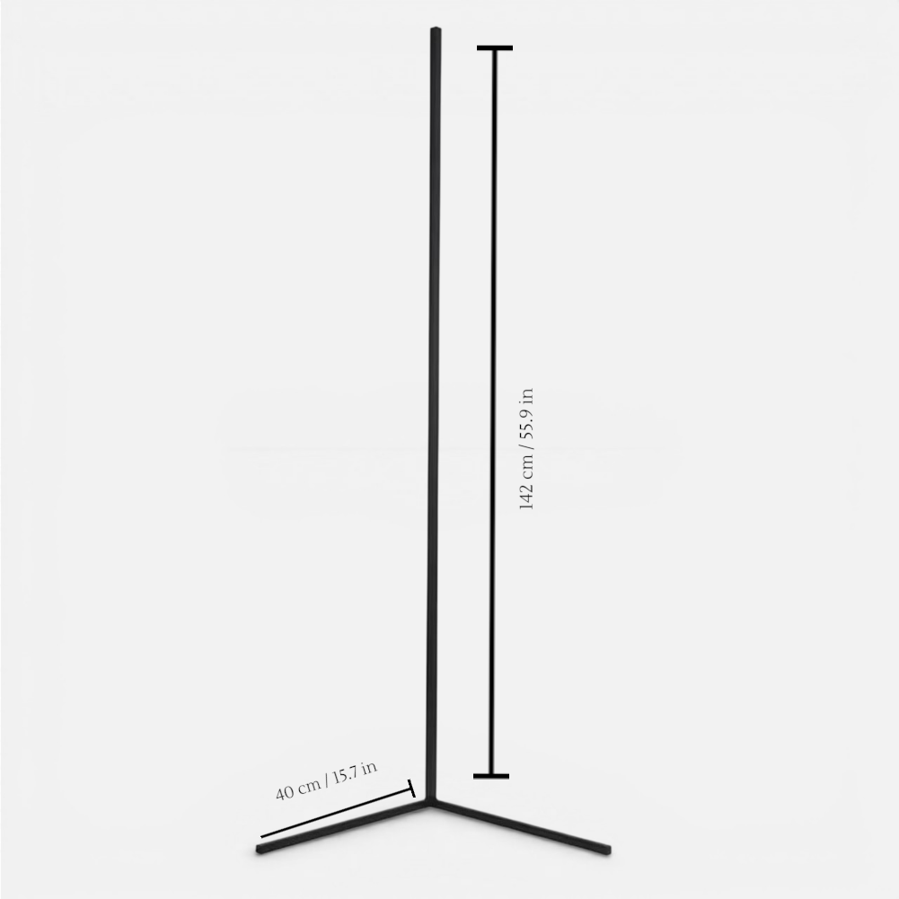 Lampadaire d'angle LED à lumière indirecte et télécommande