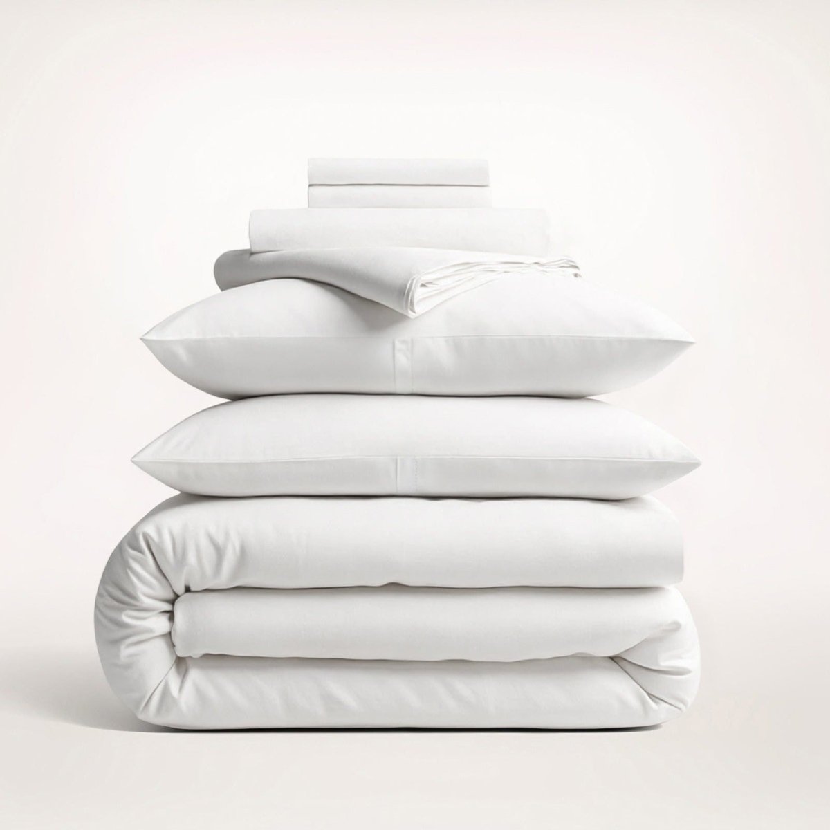 Housse de couette en coton satiné avec taies assorties