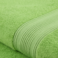 Lot de dix serviettes en coton éponge, vert citron