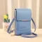 Sac bandoulière pour téléphone à fenêtre tactile et porte-cartes