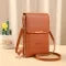 Sac bandoulière pour téléphone à fenêtre tactile et porte-cartes