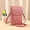 Sac bandoulière pour téléphone à fenêtre tactile et porte-cartes