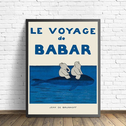 Affiche murale éléphant sur papier mat