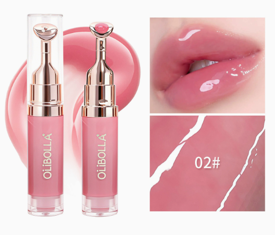 Gloss hydratant pour les lèvres – Embout métallique et fini miroir – Lot de 2