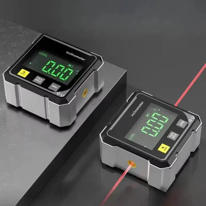 Inclinomètre numérique à laser et base magnétique