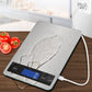 Balance de cuisine rechargeable USB à plateau inox, 15 kg