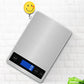 Balance de cuisine rechargeable USB à plateau inox, 15 kg