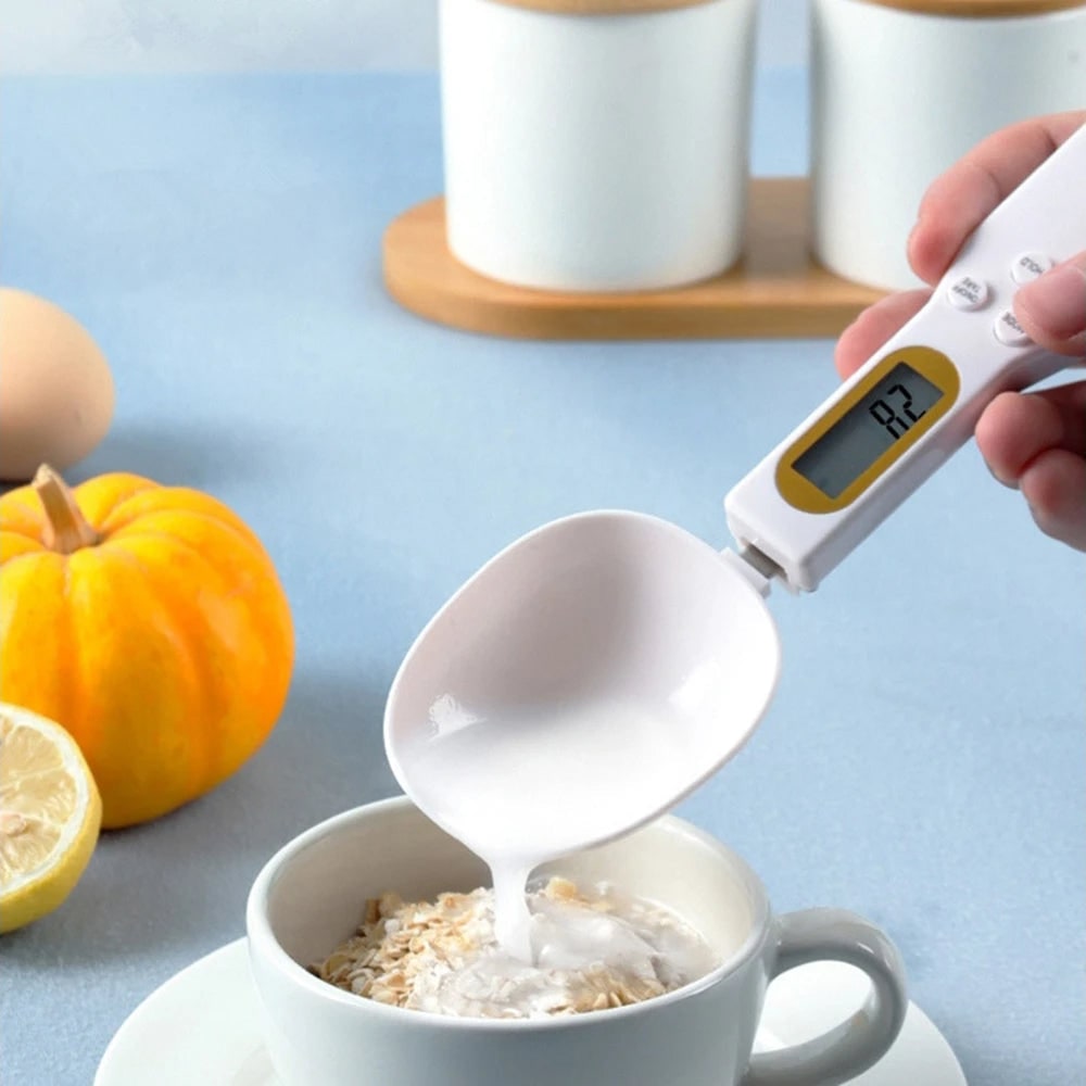 Cuillère balance numérique rechargeable à deux têtes