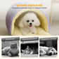 Panier niche pour chat ou petit chien en velours côtelé