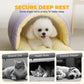 Panier niche pour chat ou petit chien en velours côtelé