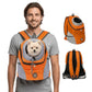 Sac de transport ventral pour chien à maille respirante