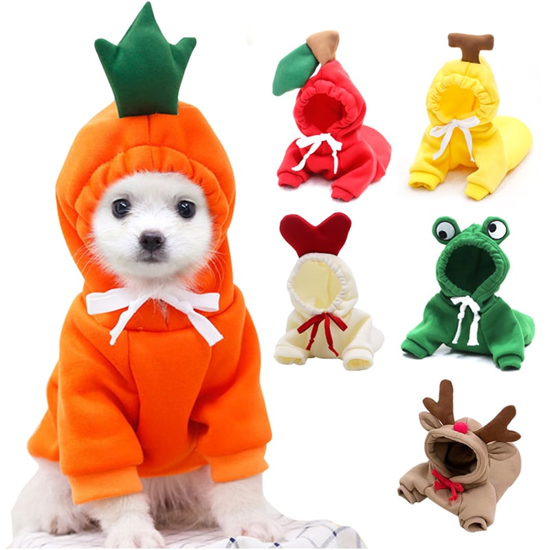 Sweat à capuche en polaire pour petit chien
