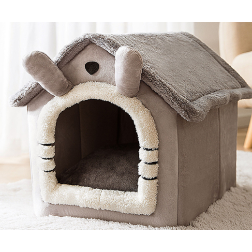 Niche d'intérieur pour chien à coussin amovible