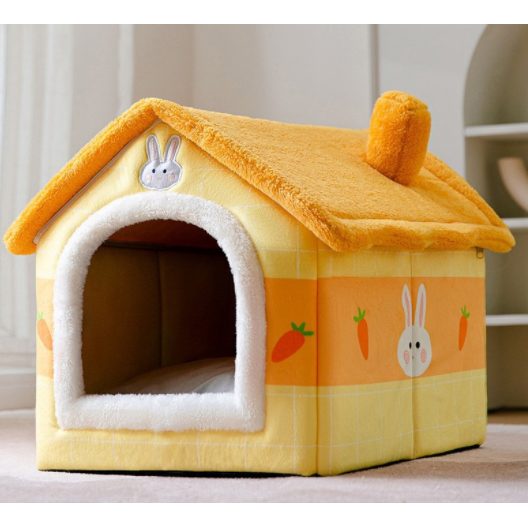 Niche d'intérieur pour chien à coussin amovible