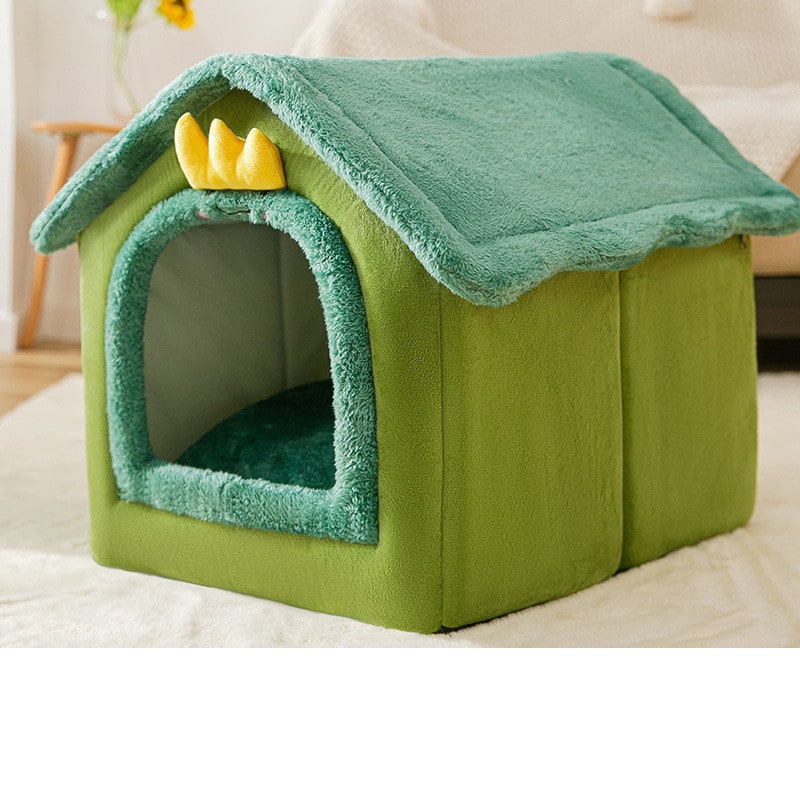 Niche d'intérieur pour chien à coussin amovible