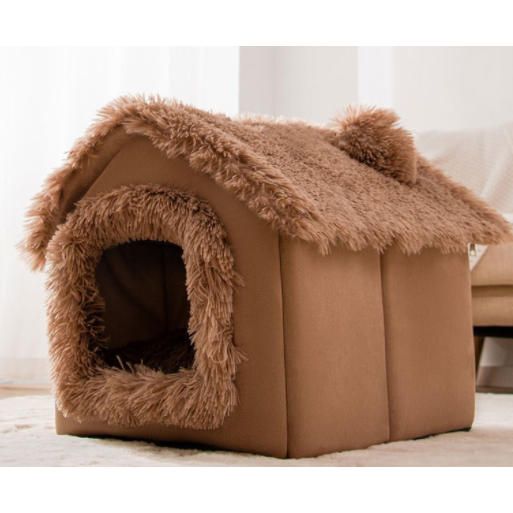 Niche d'intérieur pour chien à coussin amovible