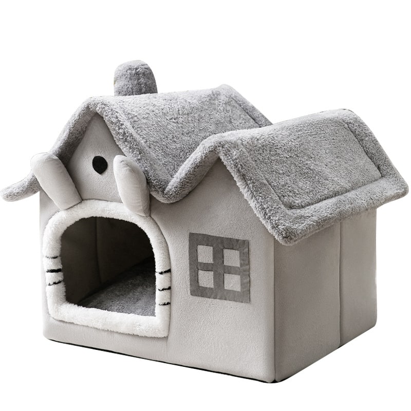 Niche d'intérieur pour chien à coussin amovible