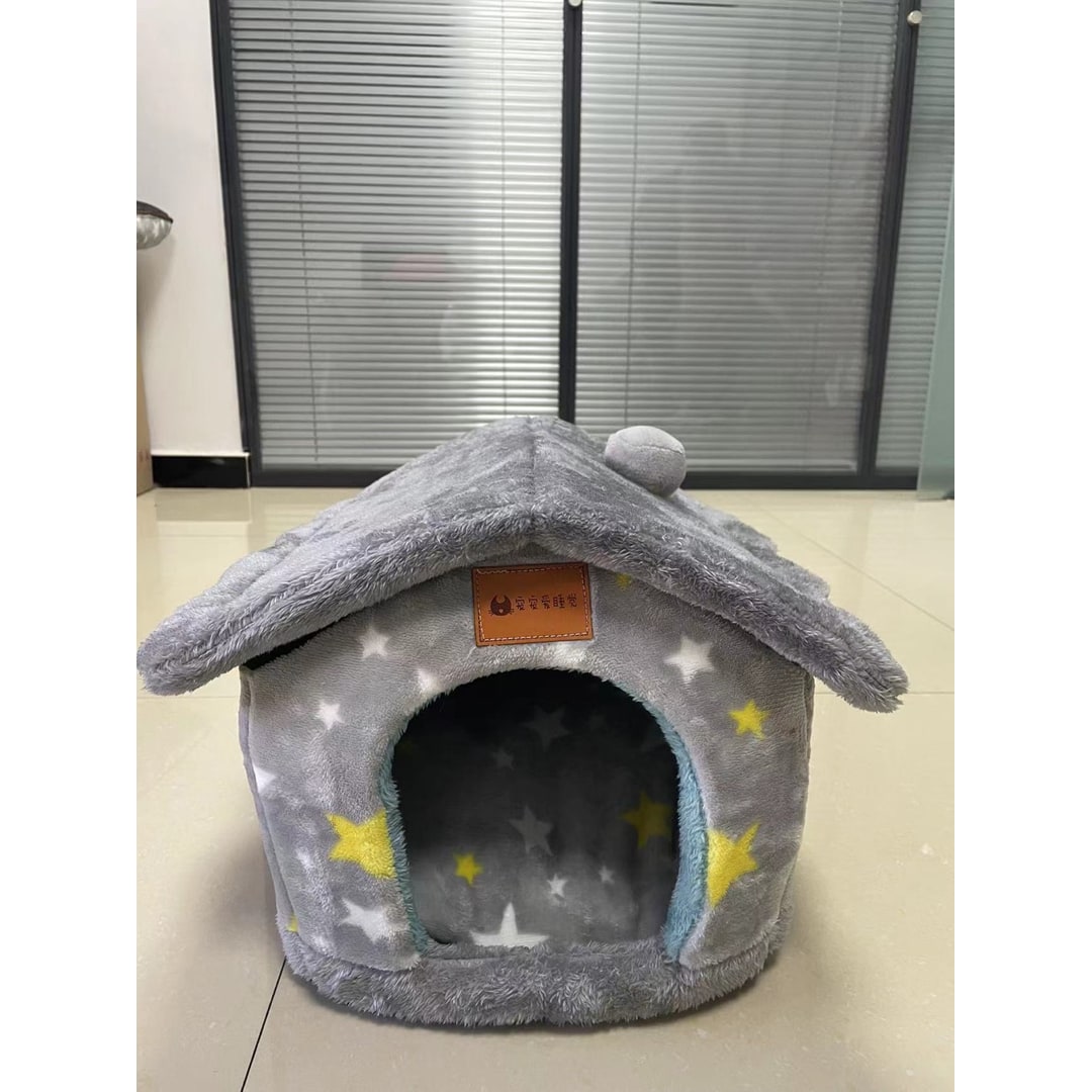 Niche d'intérieur pour chien à coussin amovible