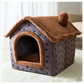 Niche d'intérieur pour chien à coussin amovible