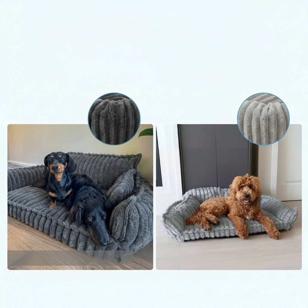 Panier canapé pour chien à rebords et housse lavable