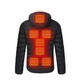 Veste chauffante unisexe à 3 niveaux, alimentation USB