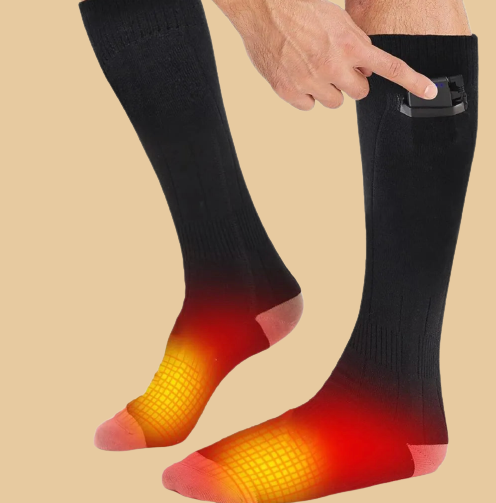 Chaussettes chauffantes rechargeables pour adulte