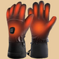 Gants chauffants unisexes noirs