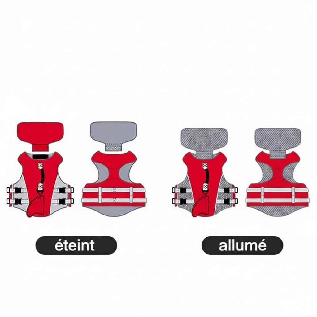 Felineau Gilet de Flottaison pour Chien — Design Requin