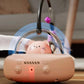 Felineau Jouet Interactif Intelligent pour Chat | Taquin Automatique à Plumes Rotatif