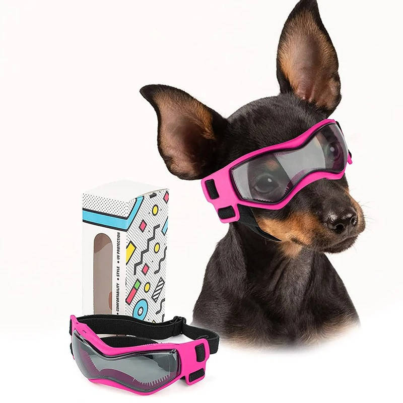 Felineau Lunettes de Protection pour Chien — Anti-UV Anti-Vent Réglables